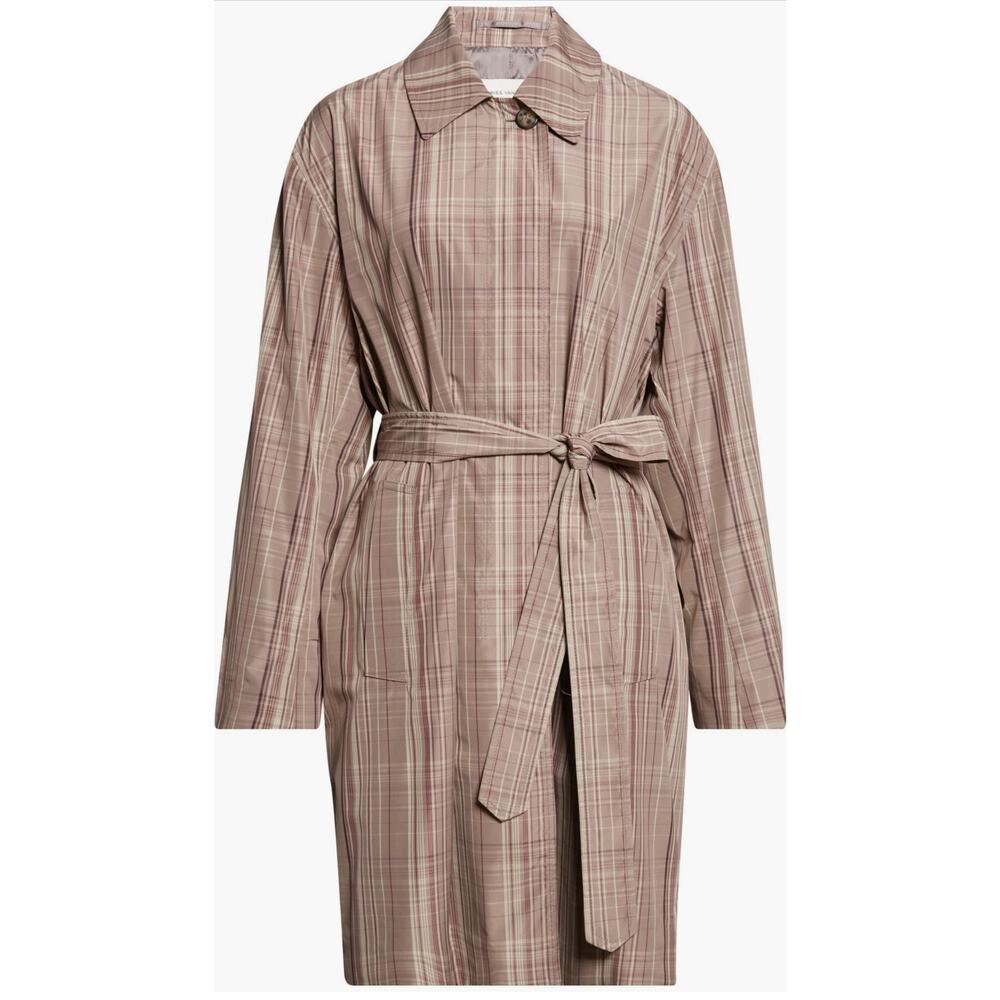Dries Van Noten Plaid Belted Coat